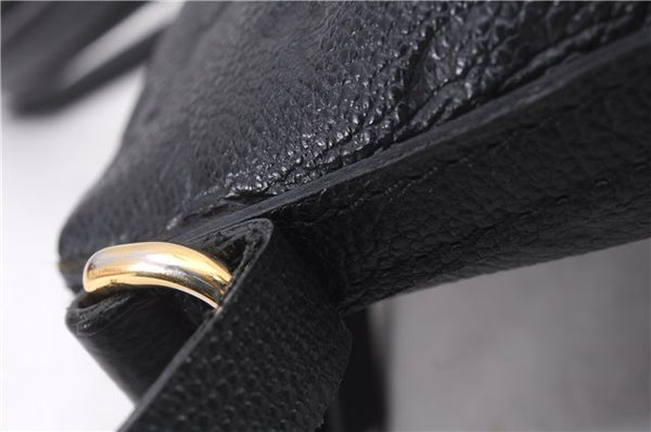 Authentic Louis Vuitton Monogram Empreinte Mazarine PM 2Way Hand Bag Black 9480E