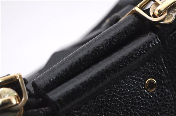 Authentic Louis Vuitton Monogram Empreinte Mazarine PM 2Way Hand Bag Black 9480E