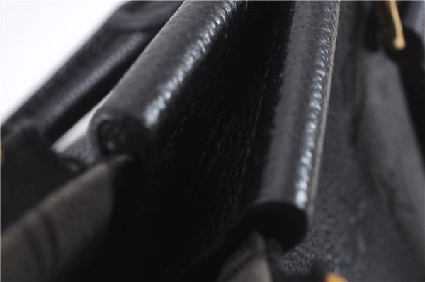 Authentic Louis Vuitton Monogram Empreinte Mazarine PM 2Way Hand Bag Black 9480E