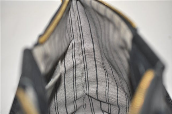 Authentic Louis Vuitton Monogram Empreinte Mazarine PM 2Way Hand Bag Black 9480E