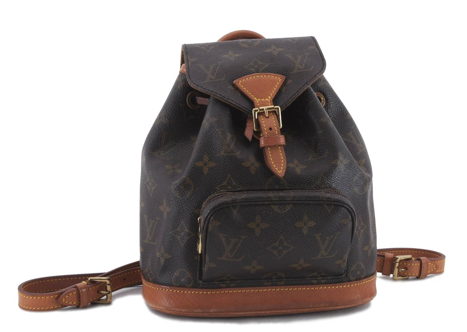 Authentic Louis Vuitton Monogram Montsouris PM Backpack M51137 LV 9484C