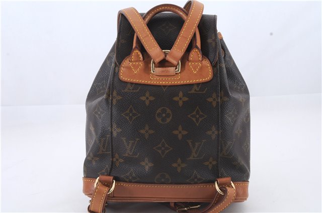 Authentic Louis Vuitton Monogram Montsouris PM Backpack M51137 LV 9484C
