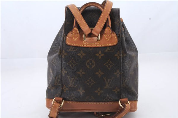 Authentic Louis Vuitton Monogram Montsouris PM Backpack M51137 LV 9484C