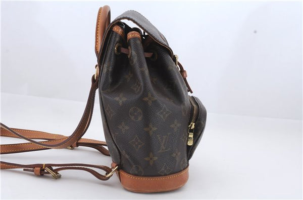 Authentic Louis Vuitton Monogram Montsouris PM Backpack M51137 LV 9484C