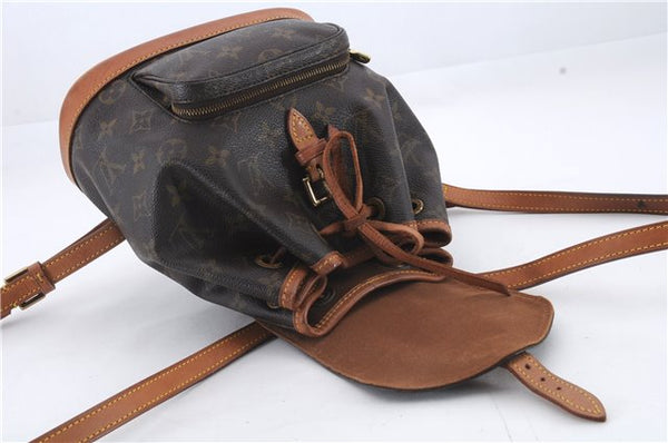 Authentic Louis Vuitton Monogram Montsouris PM Backpack M51137 LV 9484C