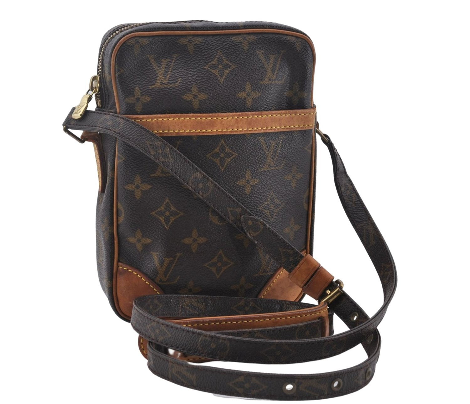 Authentic Louis Vuitton Monogram Danube Shoulder Cross Body Bag M45266 LV 9487D