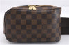 Authentic Louis Vuitton Damier Geronimos Waist Body Bag N51994 LV 9487E