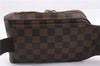 Authentic Louis Vuitton Damier Geronimos Waist Body Bag N51994 LV 9487E