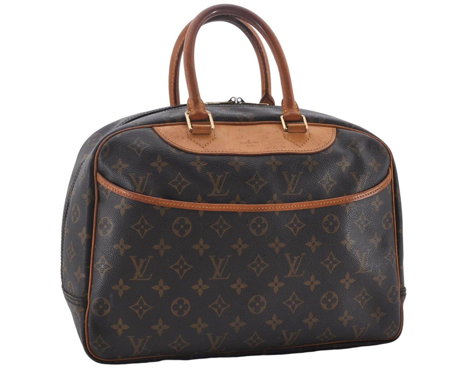 Authentic Louis Vuitton Monogram Deauville Hand Bag Purse M47270 LV 9488D
