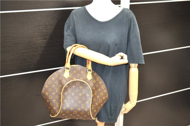 Authentic LOUIS VUITTON Monogram Ellipse MM Hand Bag M51126 LV 9489C