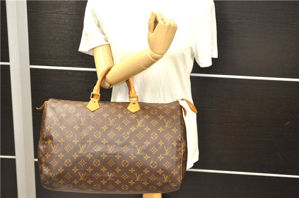 Authentic Louis Vuitton Monogram Speedy 40 Hand Bag M41522 LV 9490C