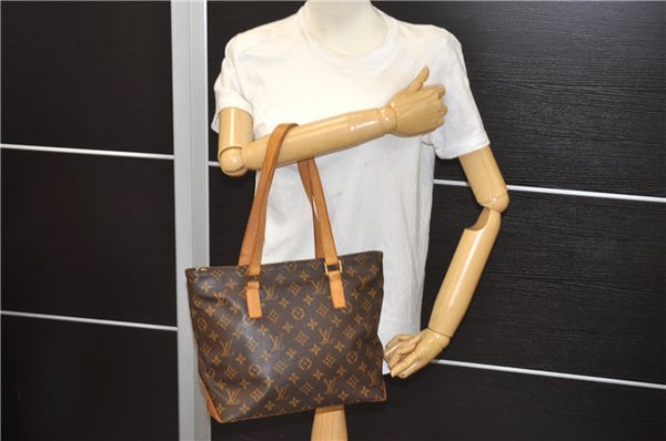 Authentic Louis Vuitton Monogram Cabas Piano Shoulder Tote Bag M51148 LV 9490E