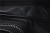 Authentic PRADA Bufalo Mix Leather Plastic Shoulder Cross Bag VA0402 Black 9492C