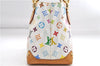 Auth Louis Vuitton Monogram Multicolor Audra Tote Hand Bag White M40047 LV 9492D