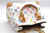 Auth Louis Vuitton Monogram Multicolor Audra Tote Hand Bag White M40047 LV 9492D