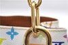Auth Louis Vuitton Monogram Multicolor Audra Tote Hand Bag White M40047 LV 9492D