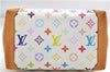 Auth Louis Vuitton Monogram Multicolor Audra Tote Hand Bag White M40047 LV 9492D