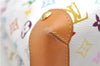 Auth Louis Vuitton Monogram Multicolor Audra Tote Hand Bag White M40047 LV 9492D