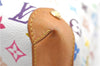 Auth Louis Vuitton Monogram Multicolor Audra Tote Hand Bag White M40047 LV 9492D