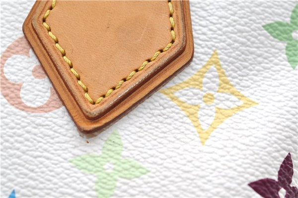 Auth Louis Vuitton Monogram Multicolor Audra Tote Hand Bag White M40047 LV 9492D