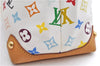 Auth Louis Vuitton Monogram Multicolor Audra Tote Hand Bag White M40047 LV 9492D