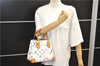 Auth Louis Vuitton Monogram Multicolor Audra Tote Hand Bag White M40047 LV 9492D
