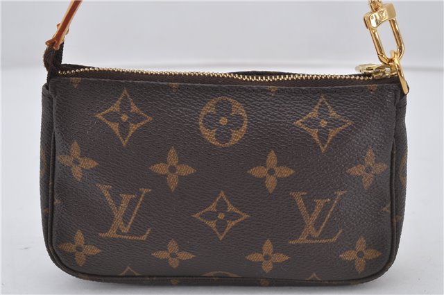 Authentic Louis Vuitton Monogram Mini Pochette Accessoires Pouch M58009 LV 9492E