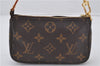 Authentic Louis Vuitton Monogram Mini Pochette Accessoires Pouch M58009 LV 9492E