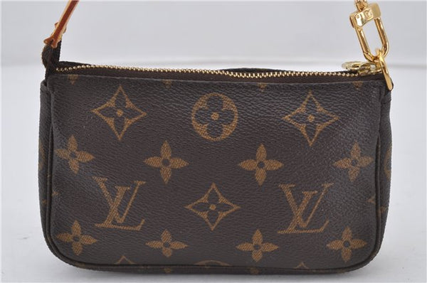 Authentic Louis Vuitton Monogram Mini Pochette Accessoires Pouch M58009 LV 9492E