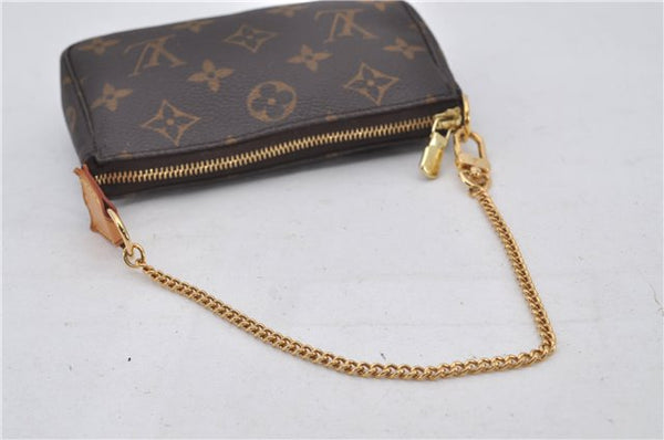 Authentic Louis Vuitton Monogram Mini Pochette Accessoires Pouch M58009 LV 9492E