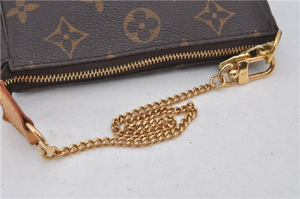 Authentic Louis Vuitton Monogram Mini Pochette Accessoires Pouch M58009 LV 9492E