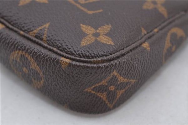 Authentic Louis Vuitton Monogram Mini Pochette Accessoires Pouch M58009 LV 9492E