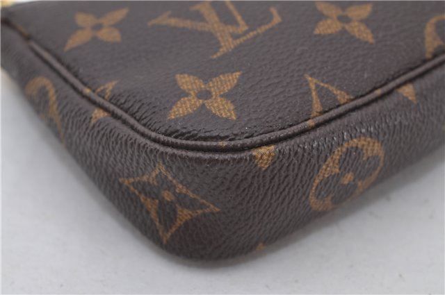 Authentic Louis Vuitton Monogram Mini Pochette Accessoires Pouch M58009 LV 9492E
