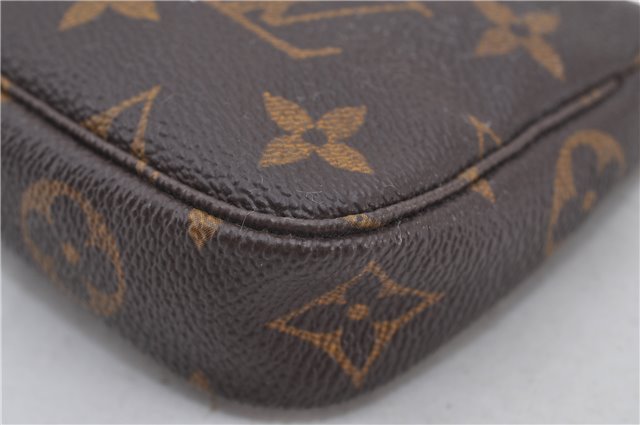 Authentic Louis Vuitton Monogram Mini Pochette Accessoires Pouch M58009 LV 9492E