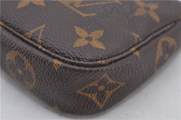 Authentic Louis Vuitton Monogram Mini Pochette Accessoires Pouch M58009 LV 9492E