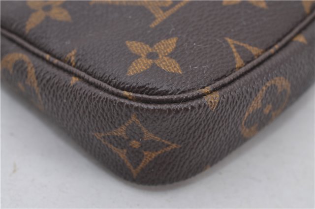 Authentic Louis Vuitton Monogram Mini Pochette Accessoires Pouch M58009 LV 9492E
