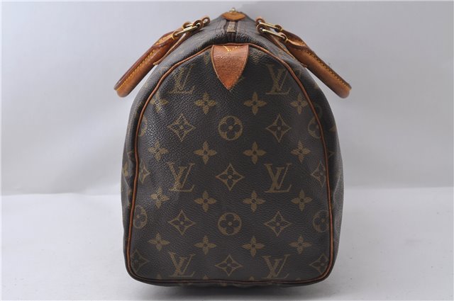 Authentic Louis Vuitton Monogram Speedy 30 Hand Bag M41526 LV 9493C