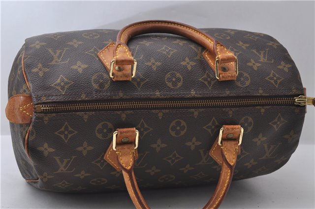 Authentic Louis Vuitton Monogram Speedy 30 Hand Bag M41526 LV 9493C