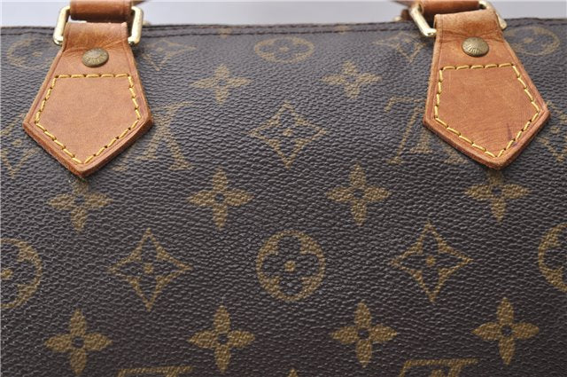 Authentic Louis Vuitton Monogram Speedy 30 Hand Bag M41526 LV 9493C