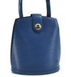 Authentic Louis Vuitton Epi Cluny Shoulder Bag Blue M52255 LV 9494C