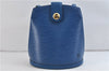 Authentic Louis Vuitton Epi Cluny Shoulder Bag Blue M52255 LV 9494C