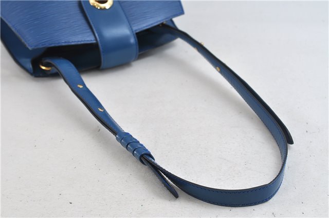 Authentic Louis Vuitton Epi Cluny Shoulder Bag Blue M52255 LV 9494C