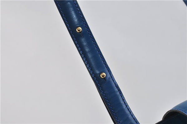 Authentic Louis Vuitton Epi Cluny Shoulder Bag Blue M52255 LV 9494C