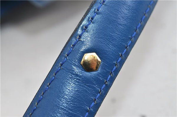 Authentic Louis Vuitton Epi Cluny Shoulder Bag Blue M52255 LV 9494C