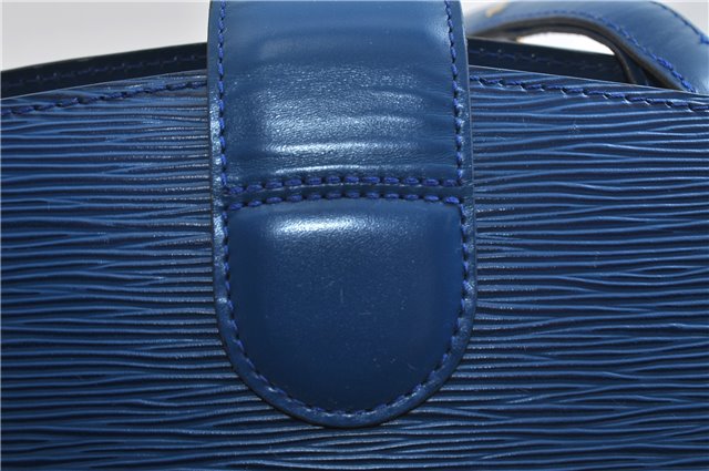Authentic Louis Vuitton Epi Cluny Shoulder Bag Blue M52255 LV 9494C
