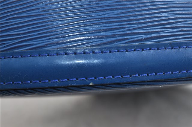 Authentic Louis Vuitton Epi Cluny Shoulder Bag Blue M52255 LV 9494C