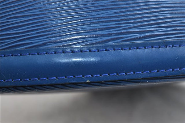 Authentic Louis Vuitton Epi Cluny Shoulder Bag Blue M52255 LV 9494C
