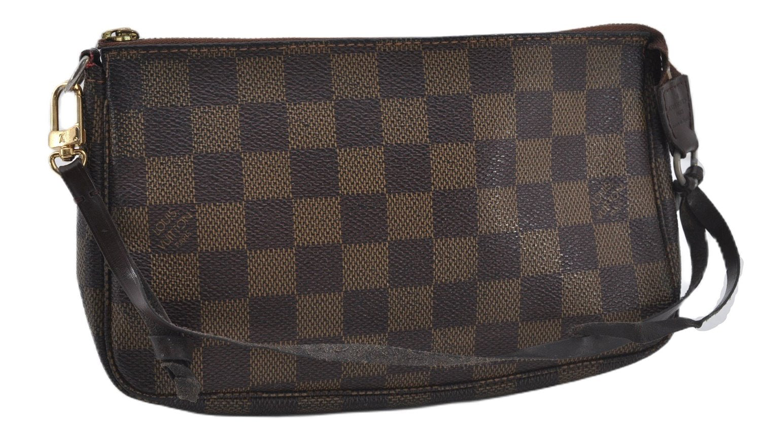 Authentic Louis Vuitton Damier Pochette Accessoires Pouch Purse N51985 LV 9495E