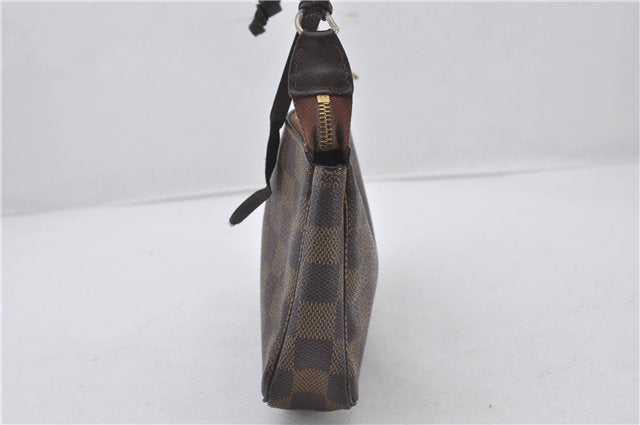 Authentic Louis Vuitton Damier Pochette Accessoires Pouch Purse N51985 LV 9495E
