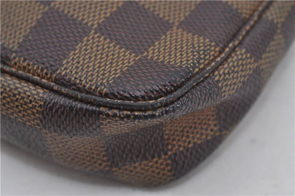 Authentic Louis Vuitton Damier Pochette Accessoires Pouch Purse N51985 LV 9495E